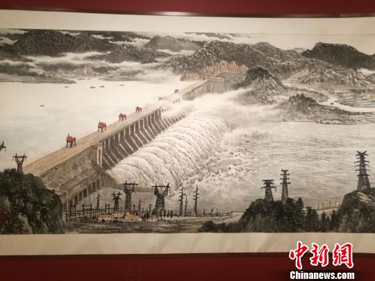 《长江万里图》局部 应妮 摄 《长江万里图》局部 应妮 摄